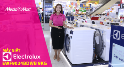Máy giặt 9Kg Electrolux EWF9024BDWB - Chăm sóc quần áo tối ưu với hơi nước
