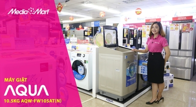 Máy giặt Aqua 10.5Kg AQW-FW105AT (N): Đánh bay vết bẩn trong 1 lần giặt