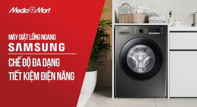 Máy giặt lồng ngang Samsung Inverter 9.5Kg WW95TA046AX/SV: Chế độ đa dạng, tiết kiệm điện năng