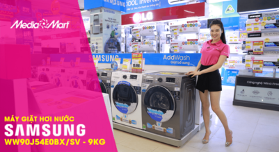 Máy giặt Samsung 9KG lồng ngang WW90J54E0BX/SV - Sự lựa chọn hoàn hảo cho mọi gia đình