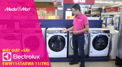 Máy giặt sấy Electrolux EWW1141AEWA - Giặt hơi nước tiêu chuẩn