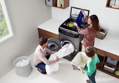 Máy giặt sấy hai lồng của Samsung giá 60 triệu đồng