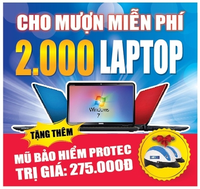 Media Mart cho mượn 2000 laptop core i3 miễn phí