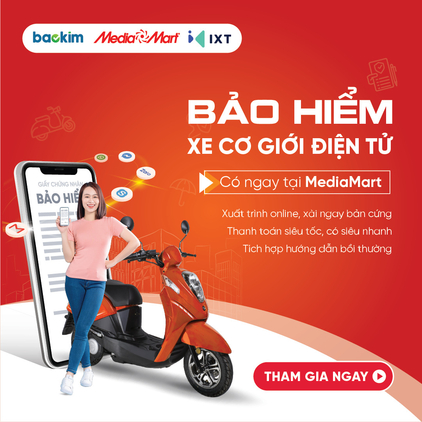 MediaMart tăng tiện ích cung cấp Bảo hiểm xe cơ giới điện tử cho khách hàng