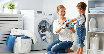 Mẹo đơn giản để loại bỏ xơ vải trong lồng máy giặt
