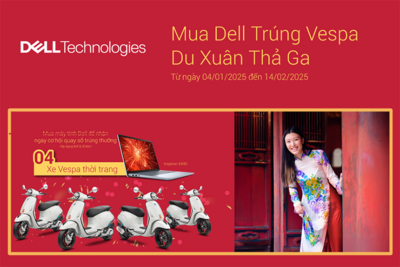 Mua Dell trúng Vespa, du xuân thả ga