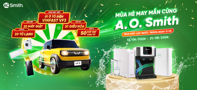 Mua máy lọc nước AOSMITH trúng VINFAS VF3