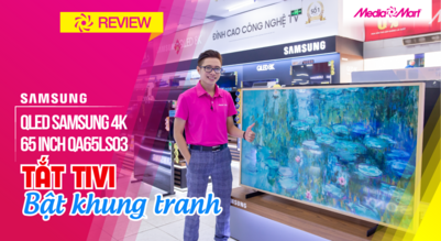 QLED Tivi Khung Tranh Samsung 4K 65 inch QA65LS03TAKXXV Lifestyle TV - Tắt tivi, bật khung tranh