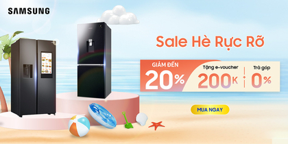 Sale giữa tháng tủ lạnh Samsung sale nửa giá giảm đến 50%