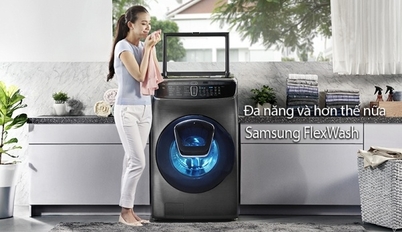 Samsung FlexWash: Chiếc máy giặt lồng đôi đa năng và hơn thế nữa