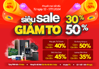 Siêu sale giảm to (-50%)