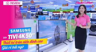 Smart Tivi 4K Samsung 50 inch 50TU7000 Crystal UHD - Thiết kế tràn viền bắt mắt