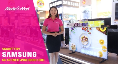Smart Tivi Samsung 4K 49 inch 49RU8000 - Tìm kiếm bằng giọng nói chuẩn Tiếng Việt