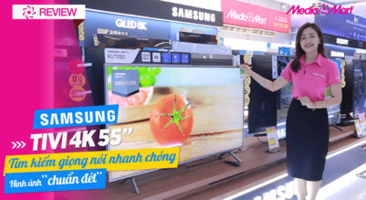 Smart Tivi Samsung 4K 55 inch 55RU7250 UHD - Sắc nét hơn, rực rỡ hơn