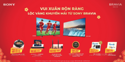Smart TV Sony khuyến mại rộn ràng, đồng hành cùng tuyển quốc gia và đón mùa lễ hội