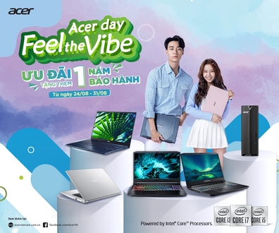 Acer Day 2020: Tặng thêm 1 năm bảo hành
