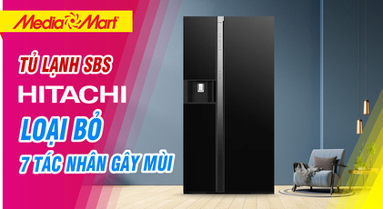 Tủ lạnh SBS Hitachi Inverter 573L: Bộ lọc khử mùi, kháng khuẩn Triple Power loại bỏ 7 tác nhân gây mùi R-SX800GPGV0 (GBK)