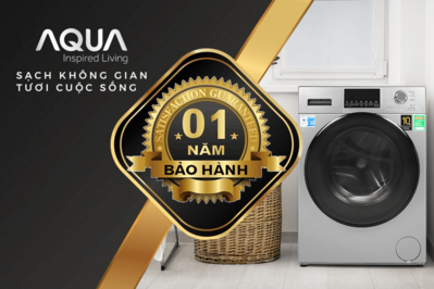 Tặng 1 năm bảo hành máy giặt AQUA