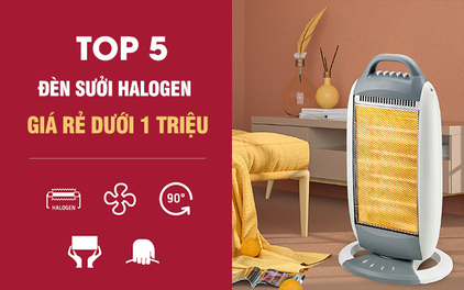 Top 5 quạt sưởi halogen giá rẻ dưới 1 triệu tốt nhất nên mua