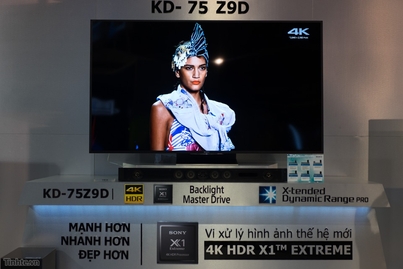 Trên tay TV Sony Bravia Z9D: Thiết kế ngầu, dùng đèn LED nền full-array, giá dự kiến dưới 200 triệu