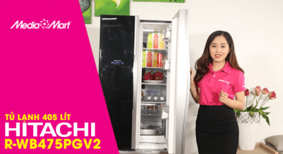 Tủ lạnh 405 Lít Hitachi R-WB475PGV2 (GBK) - Sang trọng, hiện đại từ trong ra ngoài