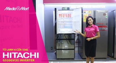 Tủ lạnh 6 cửa 536L Hitachi R-G520GV(X) Inverter - Lựa chọn hoàn hảo