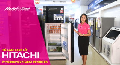Tủ lạnh Hitachi R-FG560PGV7 (GBK) - Quạt kép, làm lạnh thông minh