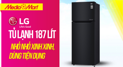 Tủ lạnh LG 187 lít: Nhỏ nhỏ xinh xinh, dùng tiện dụng (GN-L205WB)