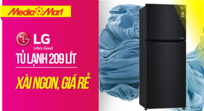 Tủ lạnh LG 209 lít Smart Inverter - Xài ngon, giá rẻ (GN-B222WB)