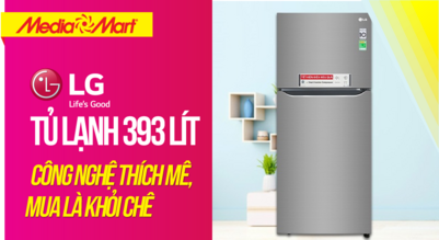 Tủ lạnh LG 393 lít: Công nghệ thích mê, mua là khỏi chê (GN-M422PS)