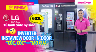 Tủ lạnh LG Inverter Side by side 602 lít GR-X247MC Instaview Door-In-Door - Chỉ cần 