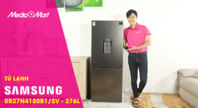 Tủ lạnh Ngăn Đông Dưới Samsung RB27N4180B1/SV - Sang trọng, đẳng cấp, lấy nước ngoài tiện lợi