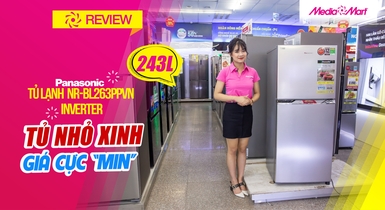 Tủ lạnh Panasonic Inverter 234L NR-BL263PPVN - Tủ nhỏ xinh, giá cực 'hịn'