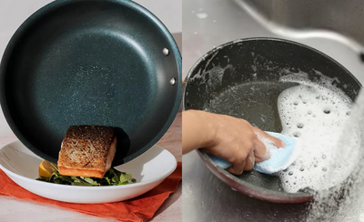 Vì sao không nên rửa chảo chống dính ngay sau khi nấu?
