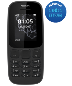 Điện thoại Nokia 105(17) Single sim Black