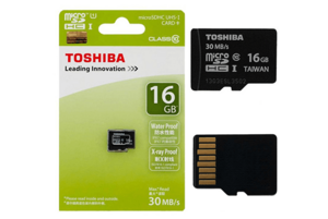 Thẻ nhớ điện thoại TOSHIBA Micro SD 16Gb Class 10 - BH 30 ngày