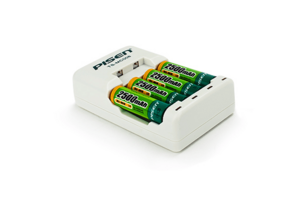 Bộ sạc và 4 viên pin sạc Pisen 2500mAh TS-MC006