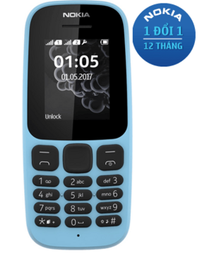 Điện thoại Nokia 105(17) Single sim Blue