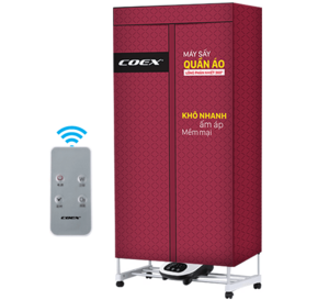 Máy sấy quần áo Coex CD-6108 1500W (Có điều khiển từ xa)