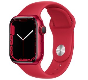 Apple Watch 7 41mm (4G) Dây cao su Đỏ - Chính hãng (MKHV3VN/A)