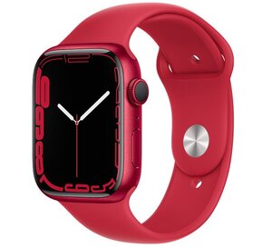 Apple Watch 7 45mm (GPS) Dây cao su Đỏ - Chính hãng (MKN93VN/A)