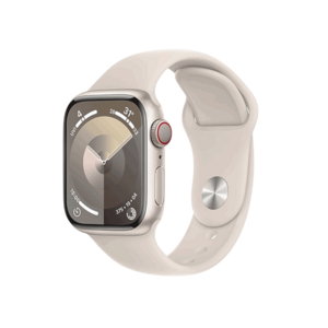 Apple Watch S9 GPS 41mm viền nhôm dây silicone Trắng Starlight 