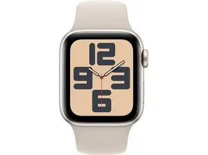 Apple Watch SE 2 2024 44mm (GPS) Viền Nhôm Dây Cao Su S/M Bạc MXEQ3SA/A