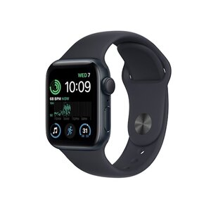 Apple Watch SE 2022 GPS 44mm dây cao su đen (MNK03VN/A)
