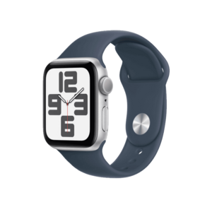 Apple Watch SE 2023 GPS 44mm viền nhôm dây silicone màu Storm Blue