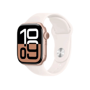 Apple Watch S10 GPS + Cellular 42mm Rose Gold Aluminium Case with Light Blush Sport Band - S/M MWX93SA/A