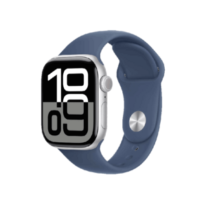 Apple Watch Series 10 42mm (GPS) Viền Nhôm Dây Cao Su Size S/M Bạc MWWA3SA/A