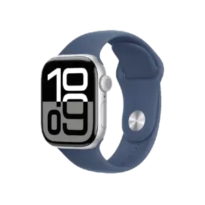 Apple Watch Series 10 42mm (GPS) Viền Nhôm Dây Cao Su Size S/M Bạc MWWA3SA/A