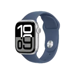 Apple Watch Series 10 46mm (GPS) Viền Nhôm Dây Cao Su Size M/L Bạc MWWM3SA/A