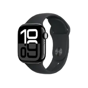 Apple Watch Series 10 46mm (GPS) Viền Nhôm Dây Cao Su Size M/L Đen MWWQ3SA/A